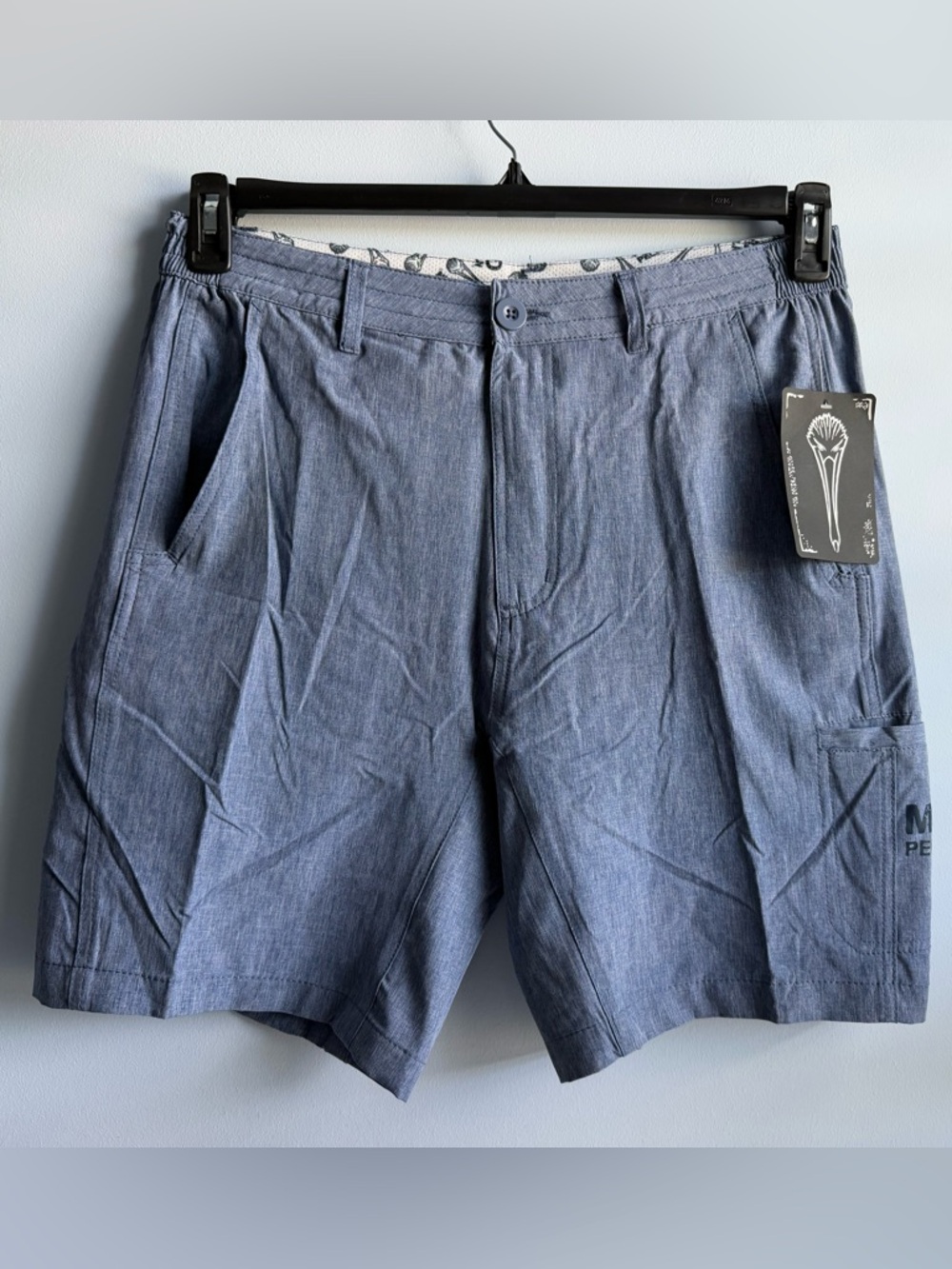 Mad Pelican Men’s "Wish U Were Here" Donnie's Walking Shorts Size Medium